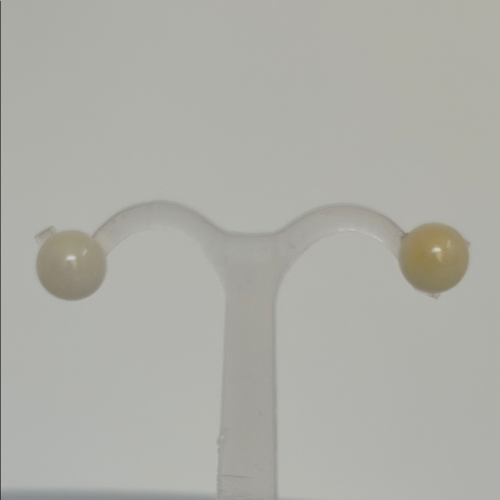 14k real solid gold AGATE Earrings